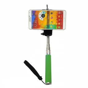 Camera Monopod Selfie Stick 1M for cellphone Apple iphone Multi Colors - Green