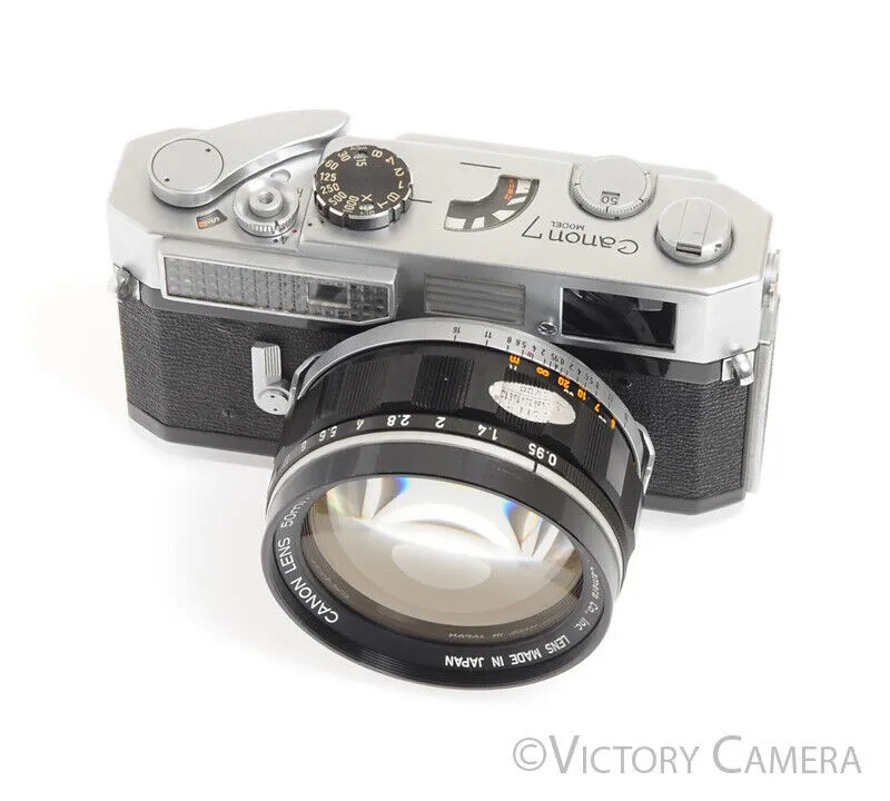 Canon 50mm f0.95 Dream Lens on Model 7 Camera Body -Clear Glass, Very Nice-