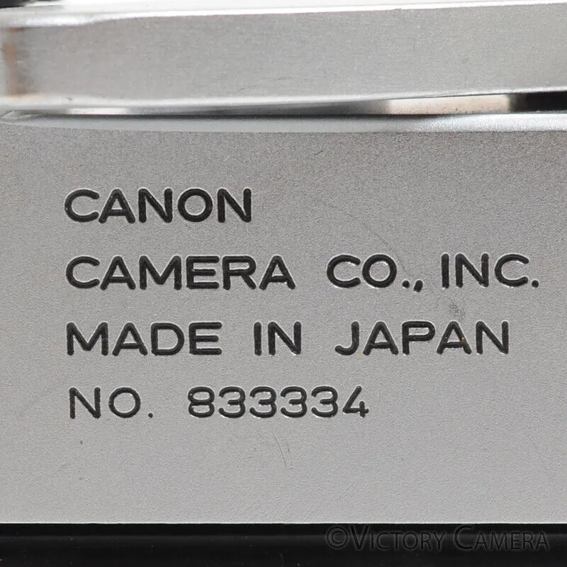 Canon 50mm f0.95 Dream Lens on Model 7 Camera Body -Clear Glass, Very Nice-