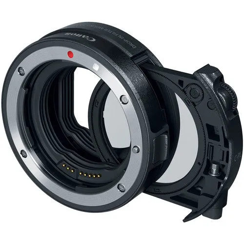 Canon Control Ring Mount Adapter EF-EOS R   Canon Drop-In Filter Mount Adapter with Circular Polarizer Filter