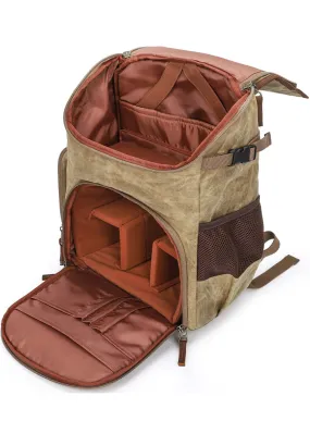 Canvas DSLR Camera Backpack Reteo Lens Bag For Adult