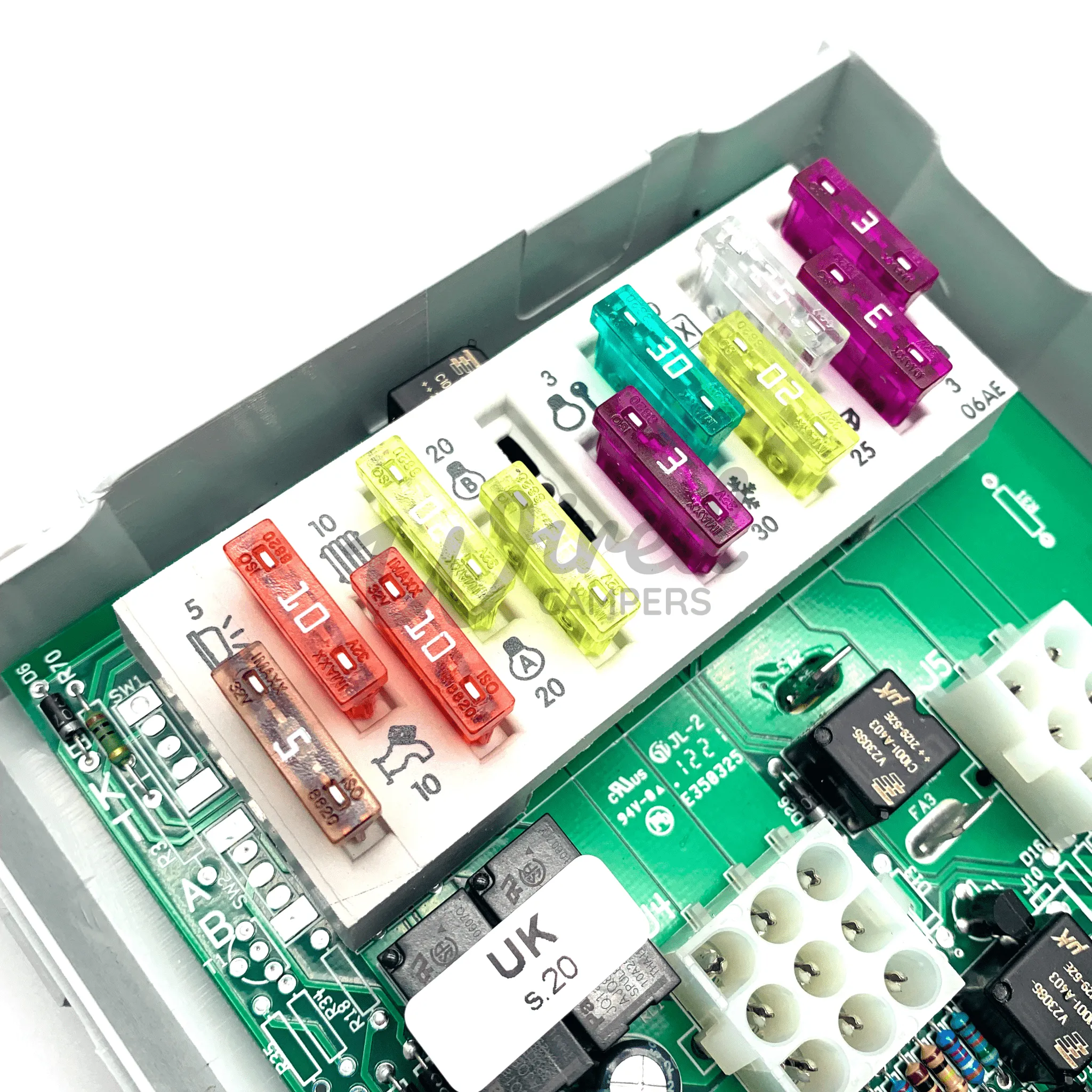 CBE DS300 UK 12V Distribution Fuse Box & Charging Relay