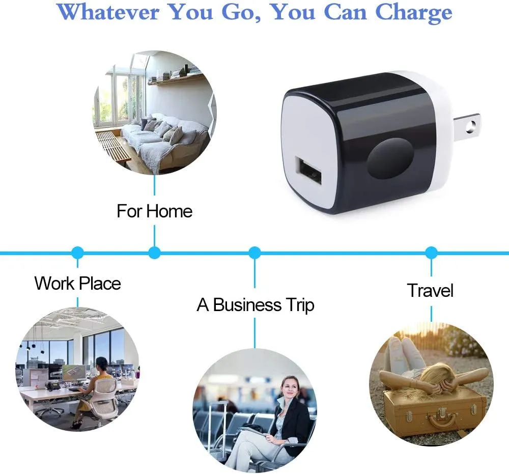 Charger Box,5Pack 1A/5V Single Port USB Wall Charger Cube Plug Charging Block Brick for iPhone 14 Pro Max 13 12 11 XS X 8,Samsung Galaxy S23 A53 A73 A14 A13 S22 S21 S20,Pixel 7 6a,Moto G9 G8,LG Stylo
