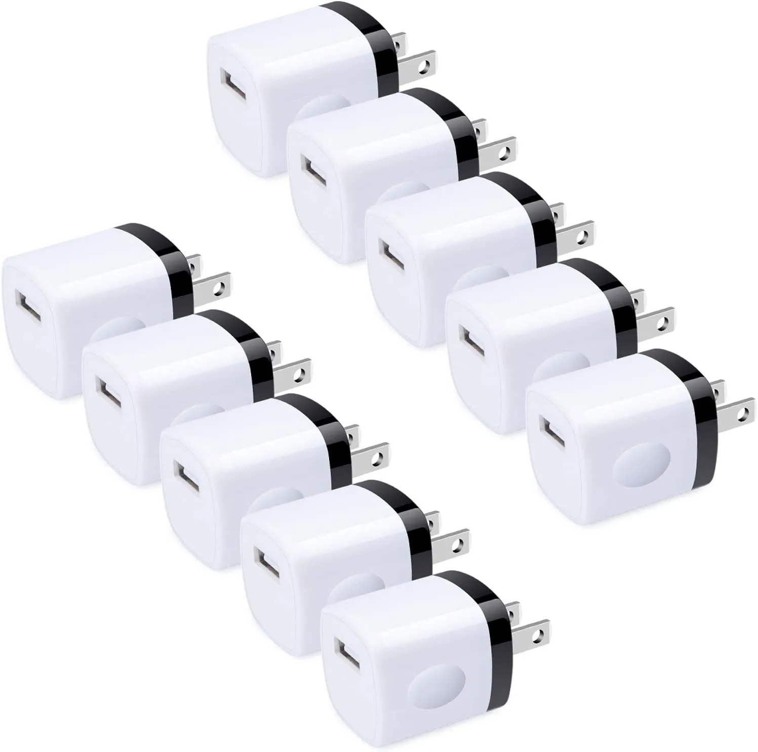 Charger Box,5Pack 1A/5V Single Port USB Wall Charger Cube Plug Charging Block Brick for iPhone 14 Pro Max 13 12 11 XS X 8,Samsung Galaxy S23 A53 A73 A14 A13 S22 S21 S20,Pixel 7 6a,Moto G9 G8,LG Stylo