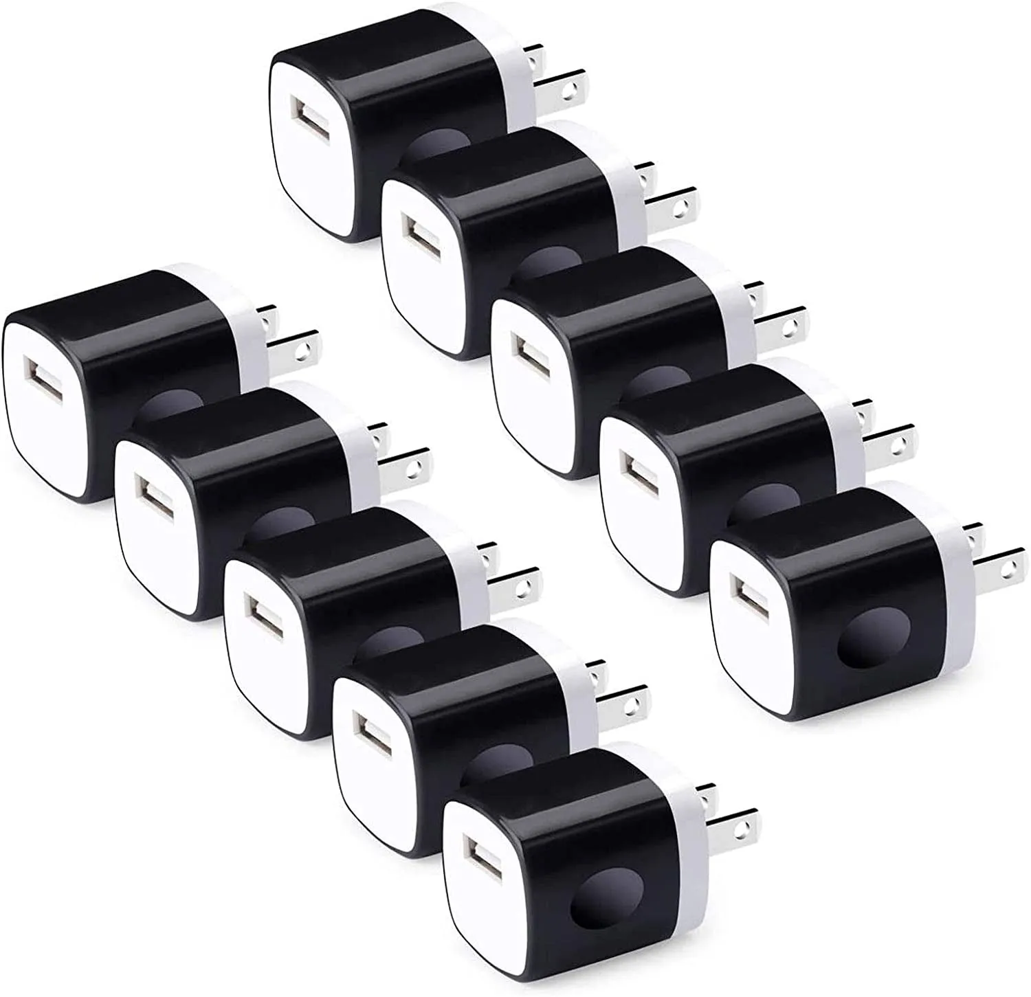 Charger Box,5Pack 1A/5V Single Port USB Wall Charger Cube Plug Charging Block Brick for iPhone 14 Pro Max 13 12 11 XS X 8,Samsung Galaxy S23 A53 A73 A14 A13 S22 S21 S20,Pixel 7 6a,Moto G9 G8,LG Stylo