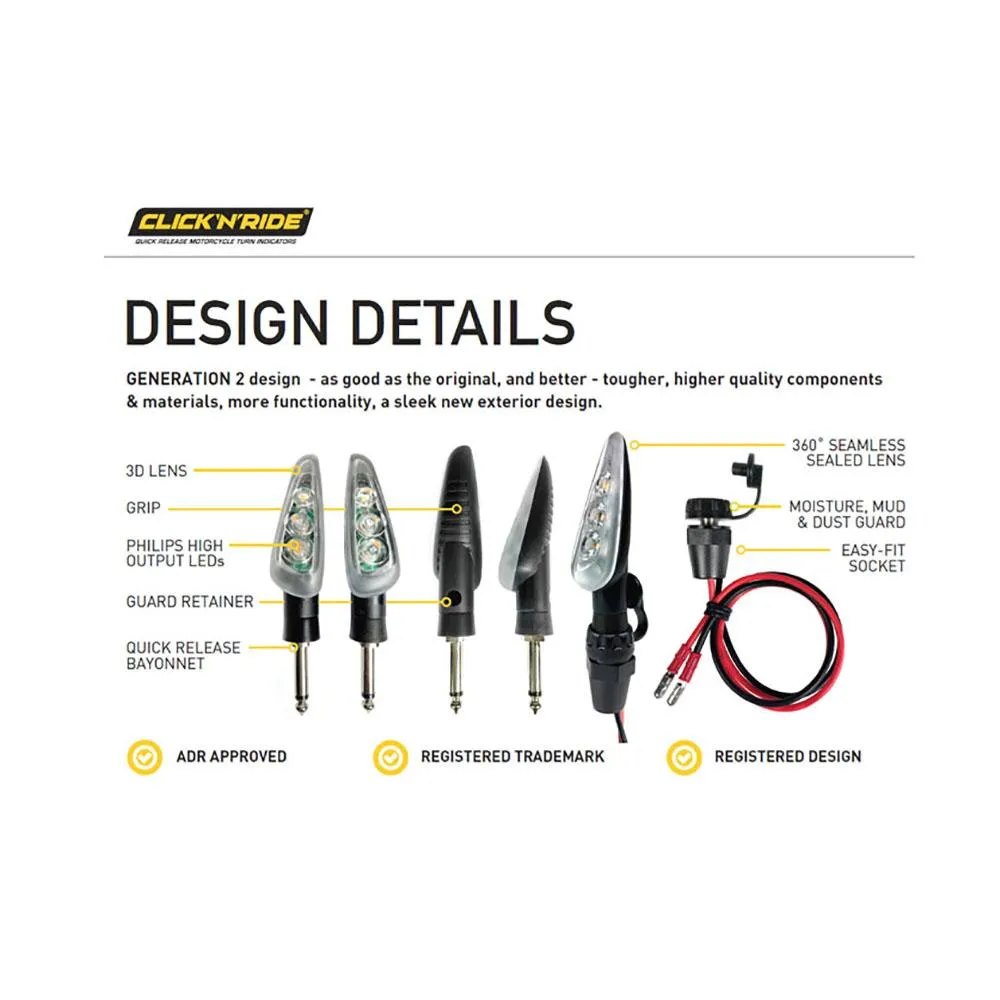 CLICK'n'RIDE LED Indicators (Multipacks)