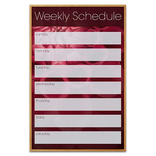 Custom Printed Dry Erase Whiteboards | Steel Magnetic White Marker Board 18x18 with Wood Frame