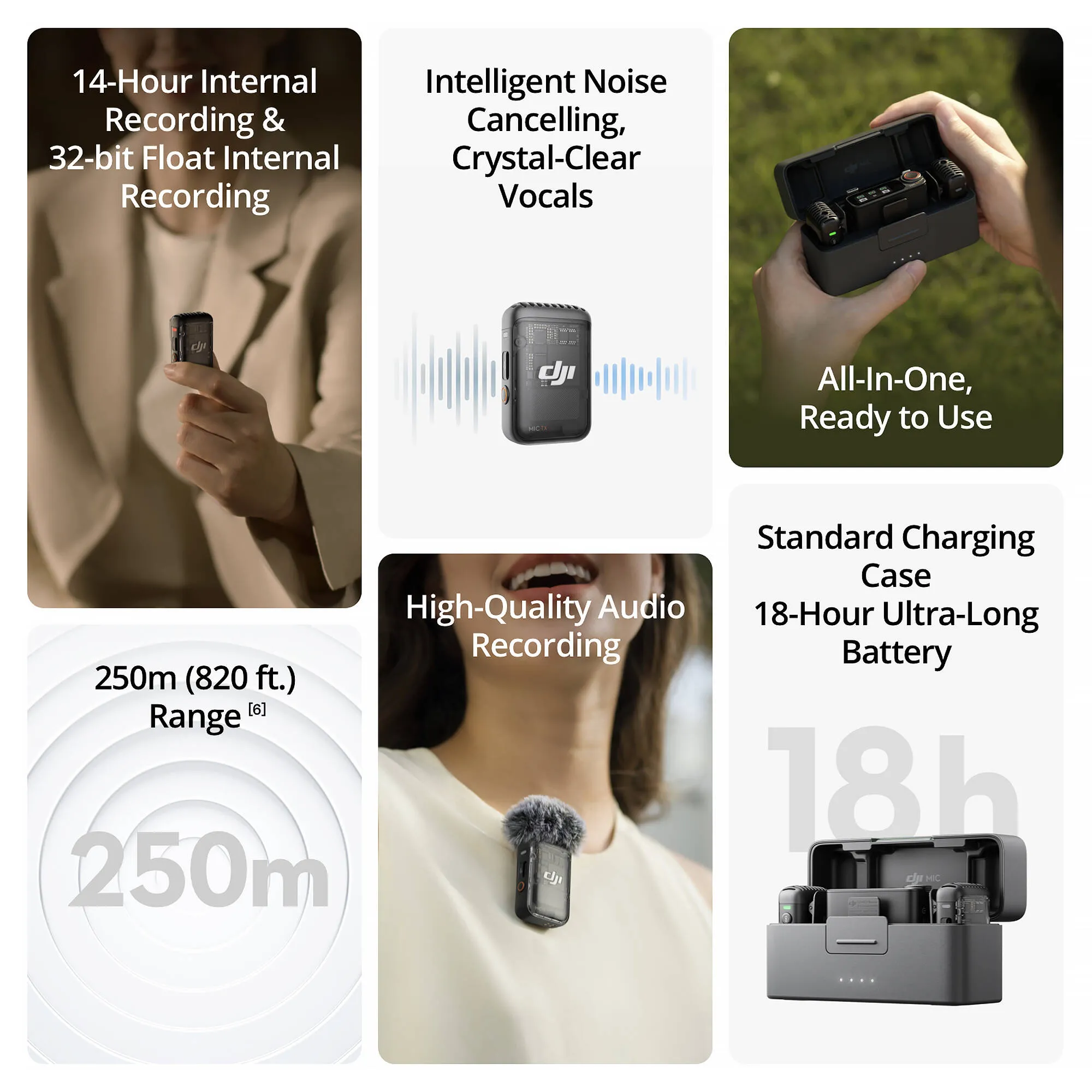 DJI MM Mic 2 2TX 1RX Charging