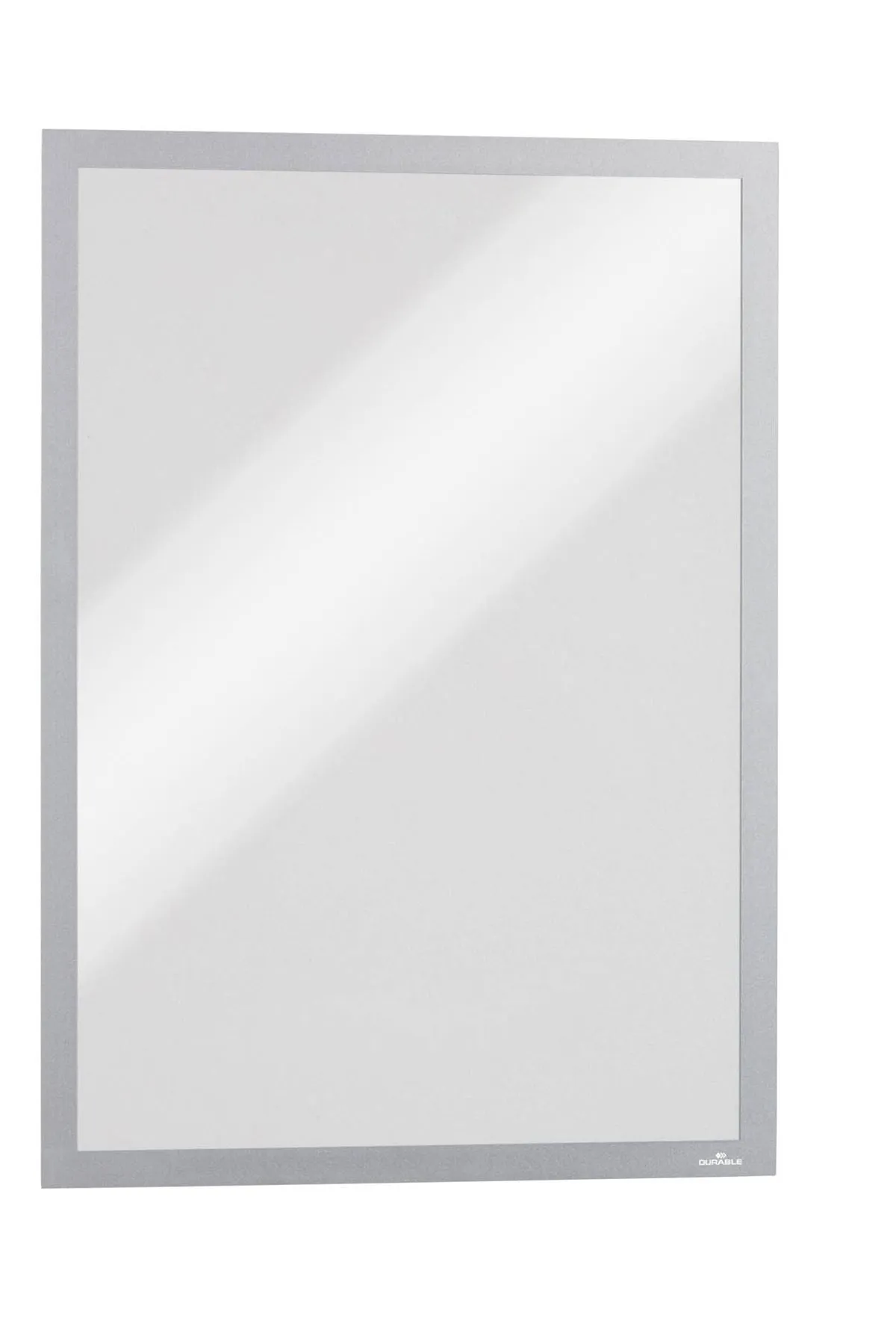 Durable DURAFRAME Magnetic Signage Frame for Metal | 5 Pack | A3 Silver