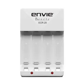 ENVIE (ECR-20) Charger for AA & AAA Rechargeable Batteries