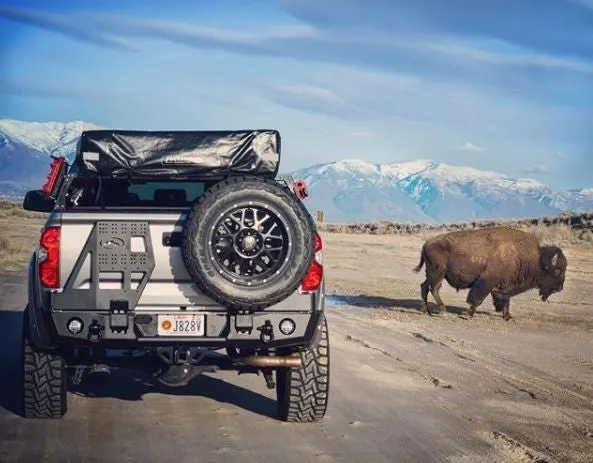Expedition One - Dual Swing-Out Rear Bumper - 2014  Tundra