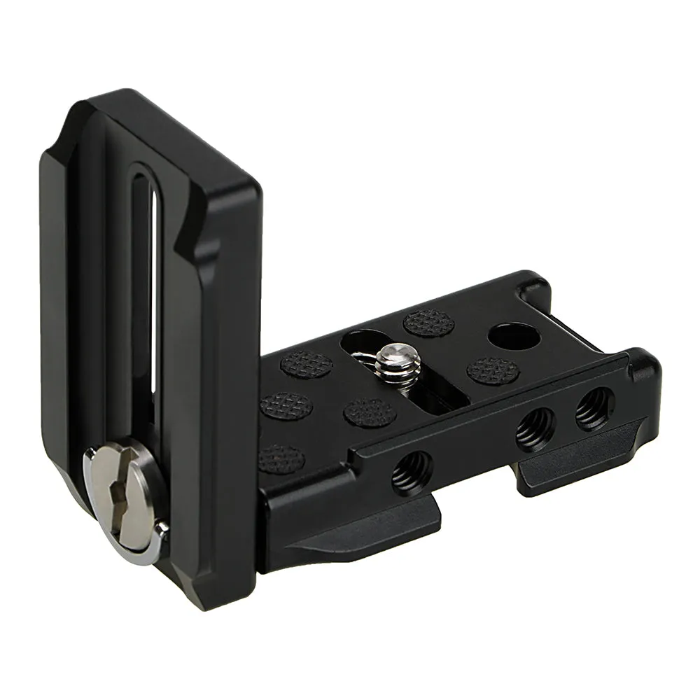 Exxy Omni Jr. Universal L-Bracket for Most Smaller MILCs from Fotodiox Pro - All Metal Camera Grip for Arca Swiss-Type Quick Releases
