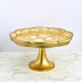 Florentine Carved Gilded Wood Cake Stand