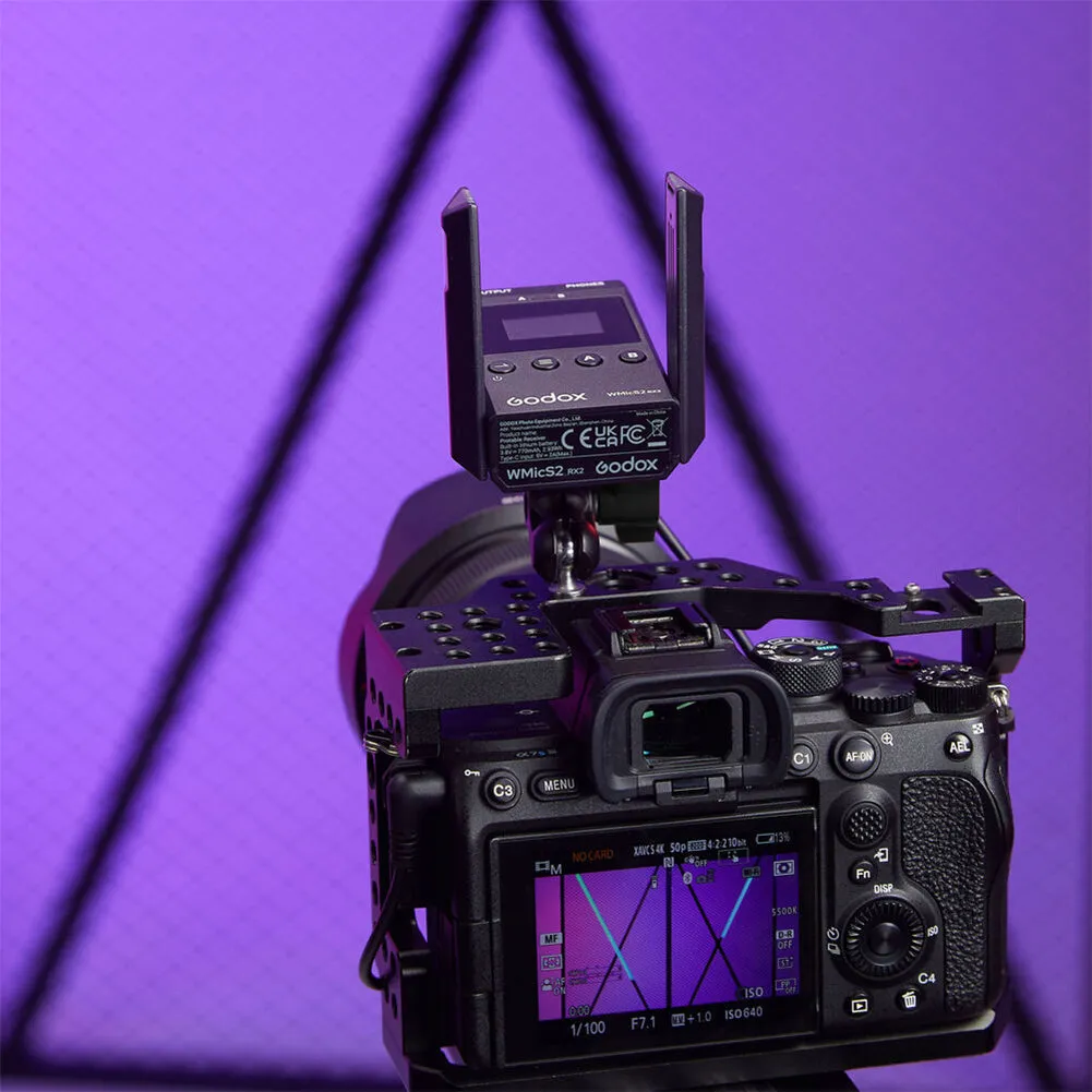 Godox WMicS2 Dual-Channel Wireless Receiver (514 to 596 MHz)