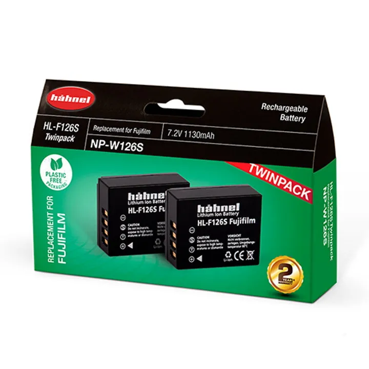 Hahnel Digital Still battery HL-F126S Twin Pack for Fujifilm 1130mAh 7.2 V