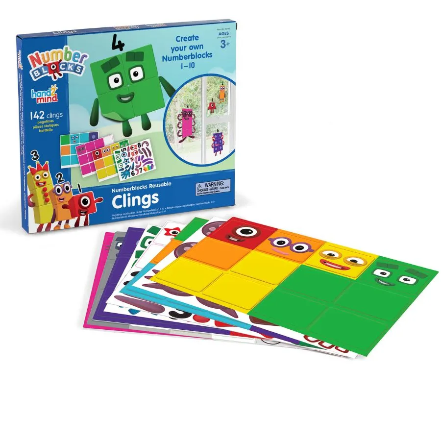 hand2mind - Numberblocks 1-10 Reusable Clings