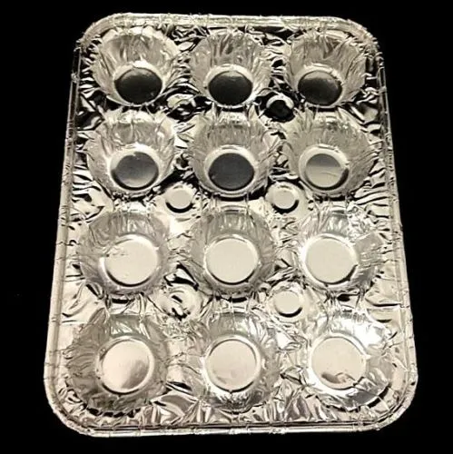 Handi-Foil 12-Cavity Foil Mini-Muffin Pan 50/PK
