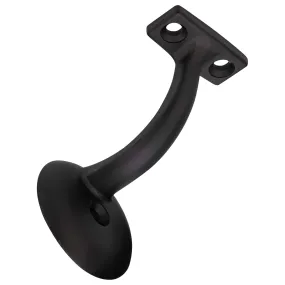 Handrail Bracket, Heavy Duty, Round Wall Mounting Escutcheon, One Wall Mounting Screw