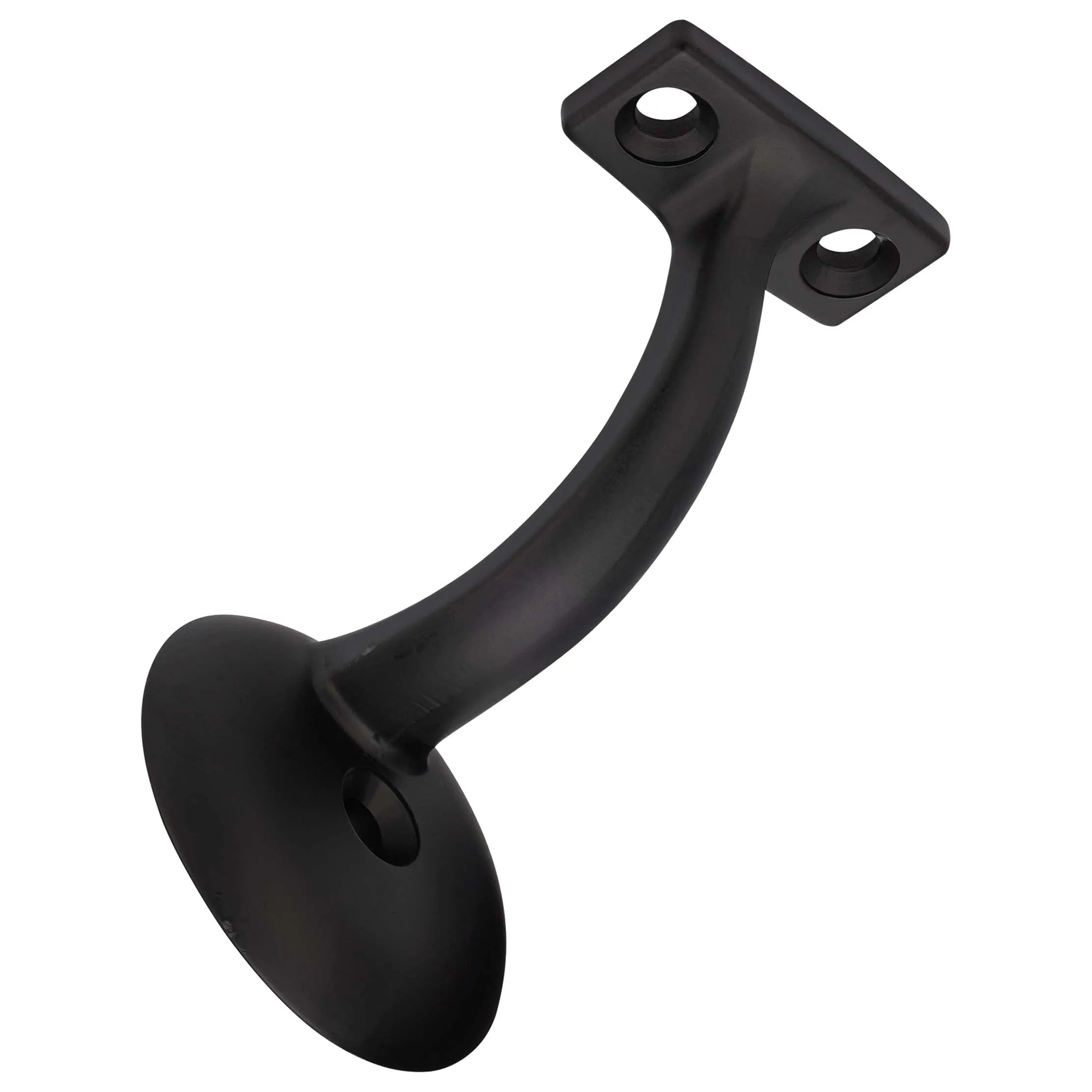 Handrail Bracket, Heavy Duty, Round Wall Mounting Escutcheon, One Wall Mounting Screw