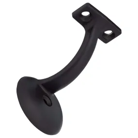 Handrail Bracket, Heavy Duty, Round Wall Mounting Escutcheon, One Wall Mounting Screw