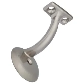 Handrail Bracket, Heavy Duty, Round Wall Mounting Escutcheon, One Wall Mounting Screw
