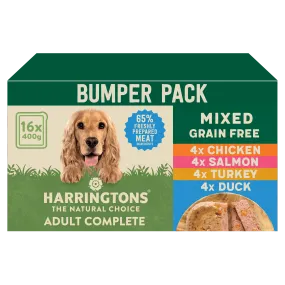 Harringtons Mixed Wet Dog Food Trays Multi Pack 16 x 400g