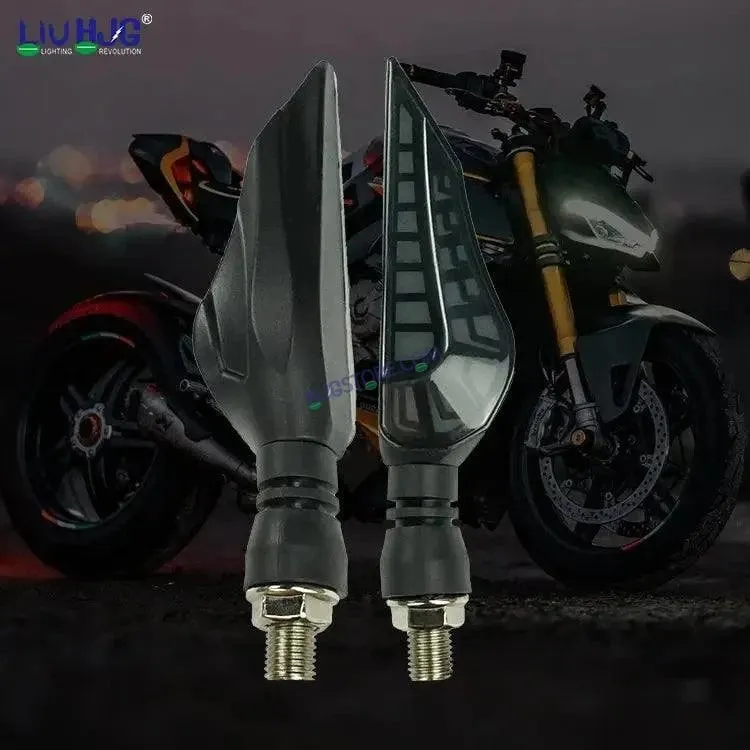 HJG Bike TRex Indicator Waterproof Flexible Blinker Bright LED Indicators Universal For All Bike Models Motorcycle Turn Signal Lights HJG Indicator with DRL TRex Indicator