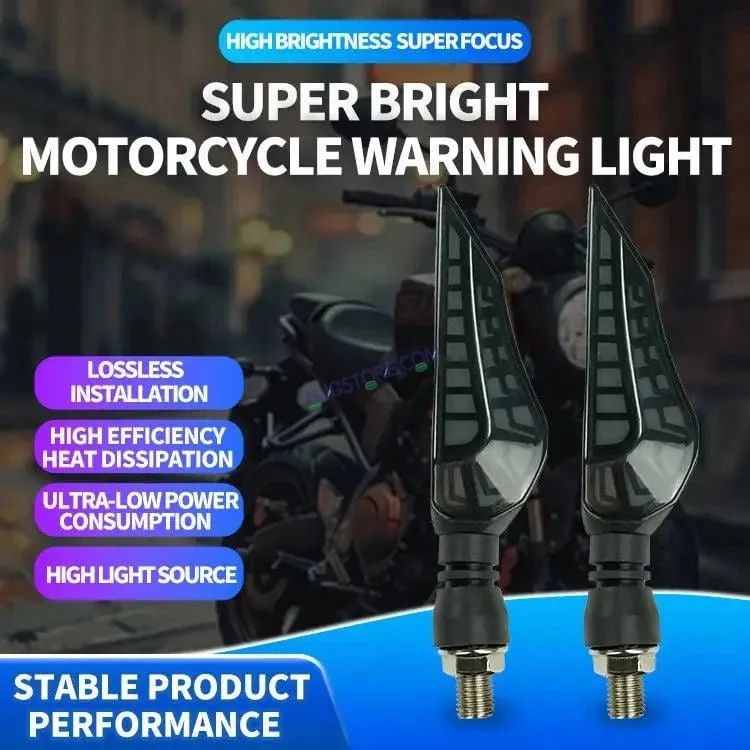 HJG Bike TRex Indicator Waterproof Flexible Blinker Bright LED Indicators Universal For All Bike Models Motorcycle Turn Signal Lights HJG Indicator with DRL TRex Indicator