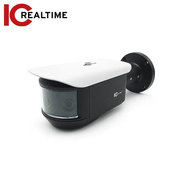 IC Realtime - AVS-PANO-A007 / 3X 2MP (6MP Total) Avs 180A° Panoramic Full Size Bullet Camera / I-SnIPer / 3X 3.6mm Fixed Lens (180A°) / 65 Feet Smart IR / 24VAC