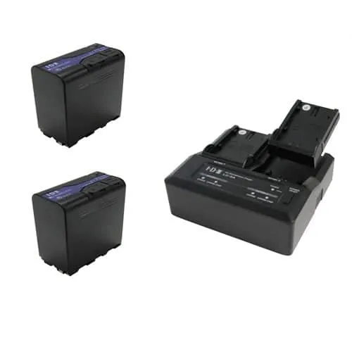 IDX 2 x ID-SL-F70 Batteries and 1 x ID-LC-2A 7.4V/7.2V 2ch Simultaneous Charger