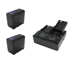 IDX 2 x ID-SL-F70 Batteries and 1 x ID-LC-2A 7.4V/7.2V 2ch Simultaneous Charger