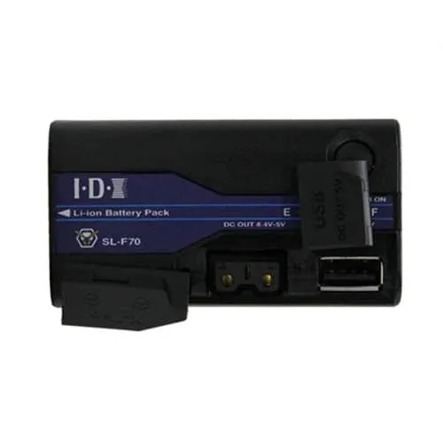 IDX 2 x ID-SL-F70 Batteries and 1 x ID-LC-2A 7.4V/7.2V 2ch Simultaneous Charger