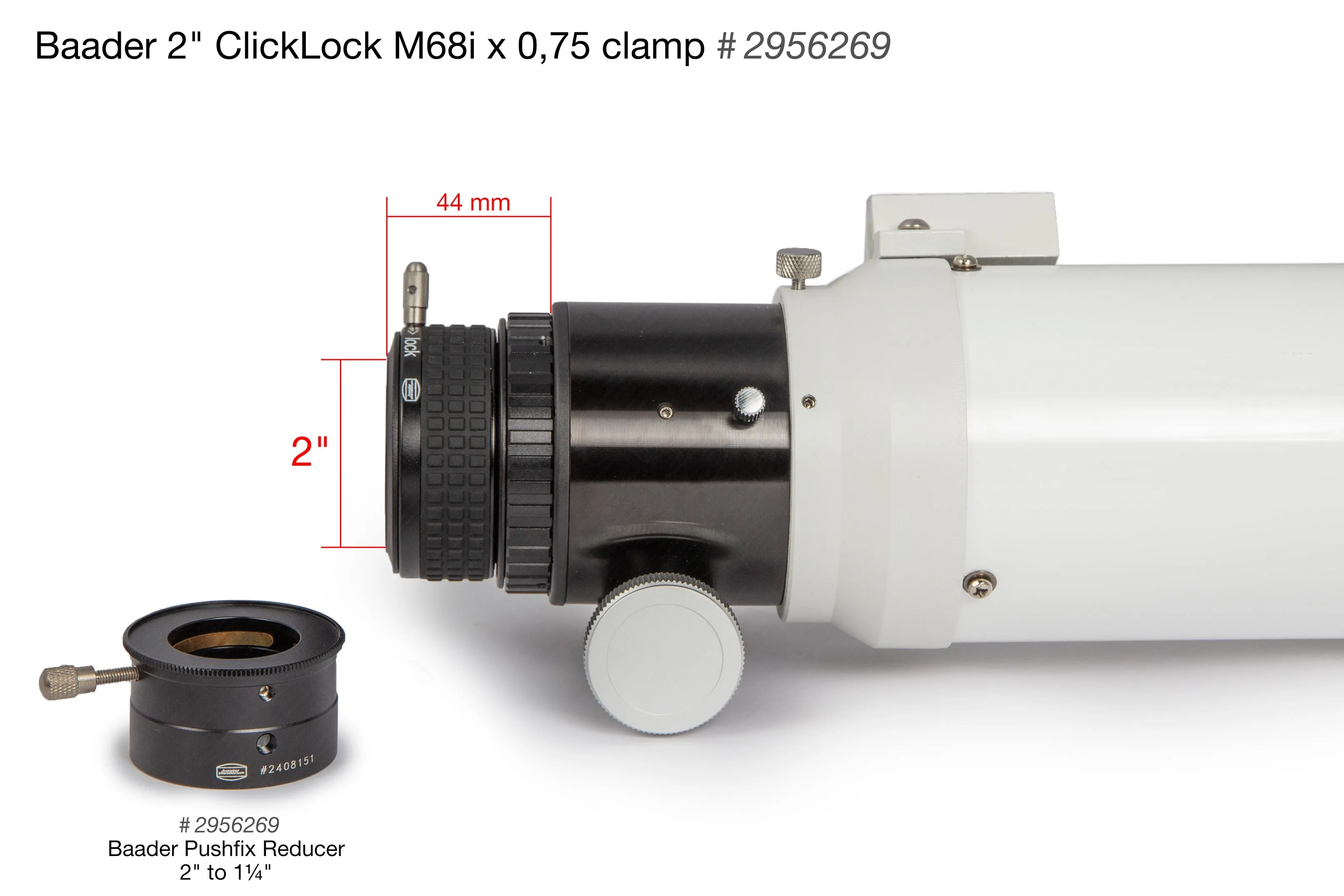 Inverter ring M68i x 1 (Zeiss) to M68i x 0,75 (Hexafoc)