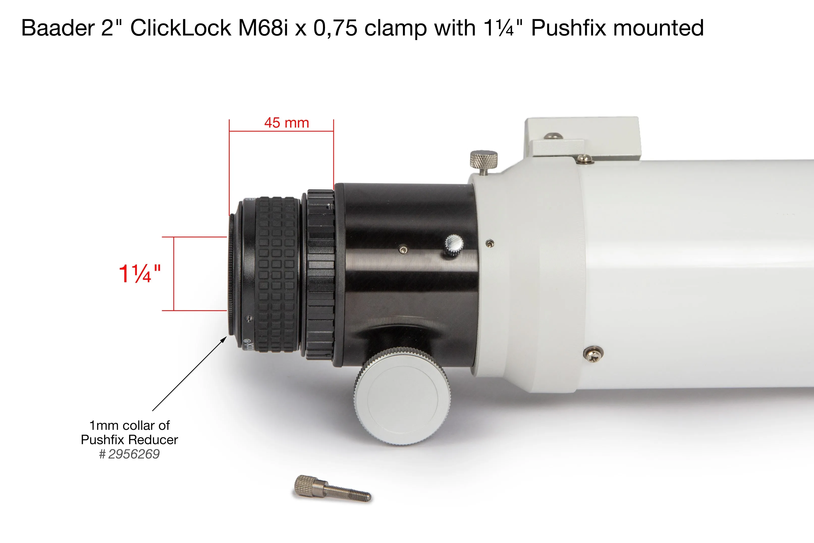 Inverter ring M68i x 1 (Zeiss) to M68i x 0,75 (Hexafoc)