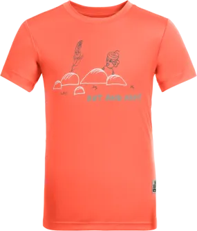 Jack Wolfskin Kids&#x27; Out And About Tee Digital Orange | Buy Jack Wolfskin Kids&#x27; Out And About Tee Digital Orange here | Outnorth
