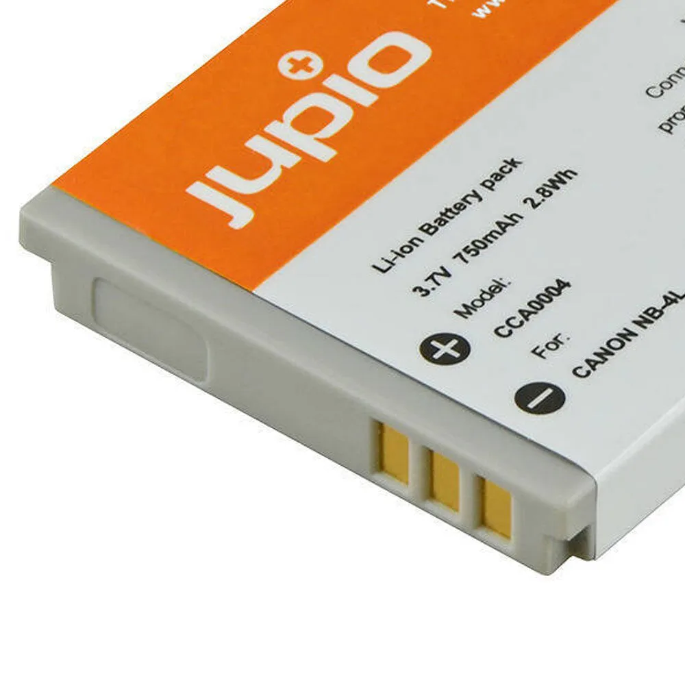 Jupio Li-Ion 3.7V 750mAh Rechargeable Battery For Canon NB-4L Camera