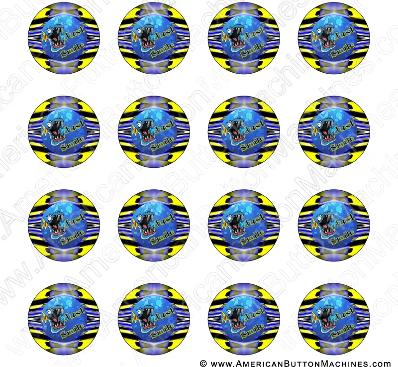 Just Smile - Digital Download for Buttons