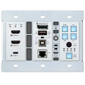 Key Digital KD-X4x1WUTx 4 Input Multi Format Switcher Transmitter Wall Plate