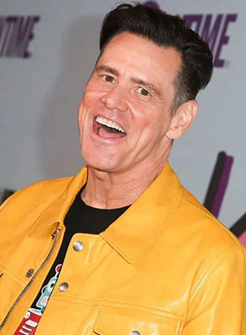 Kidding Casual Leather Jacket Worn by Jim Carrey | Jim Carrey Leather Jacket