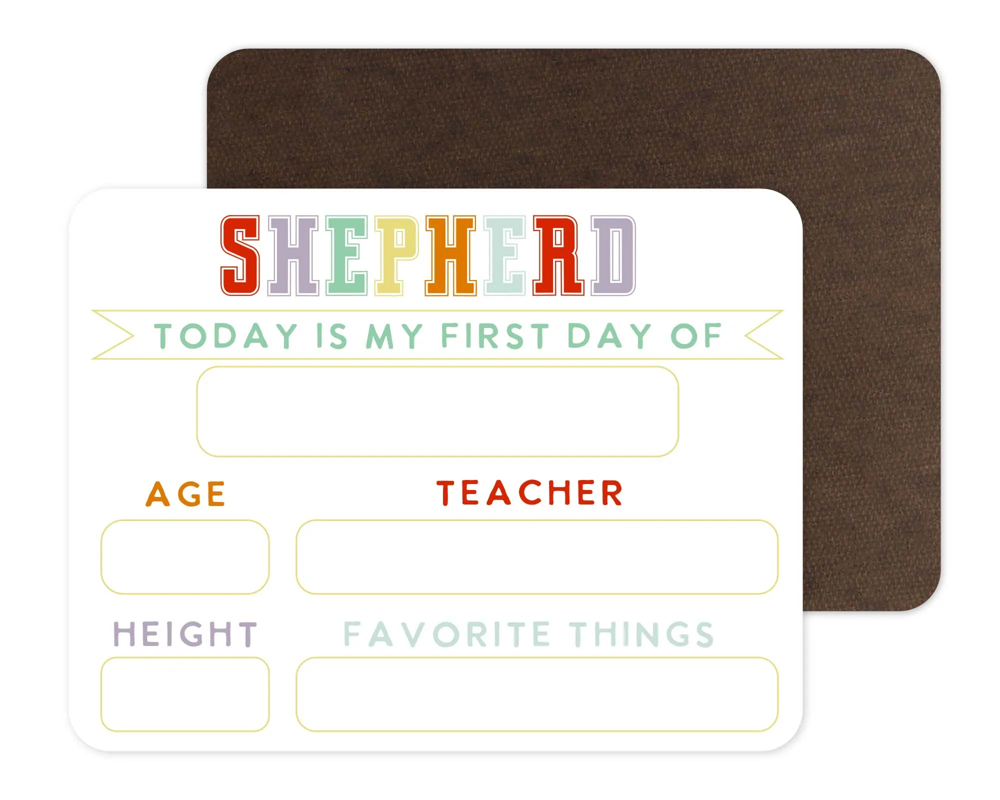 Kids Personalized Whiteboard | First Day Of - Varsity