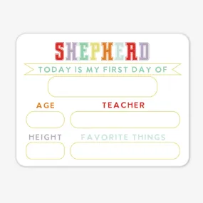 Kids Personalized Whiteboard | First Day Of - Varsity