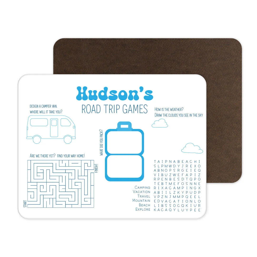 Kids Personalized Whiteboard | Road Trip