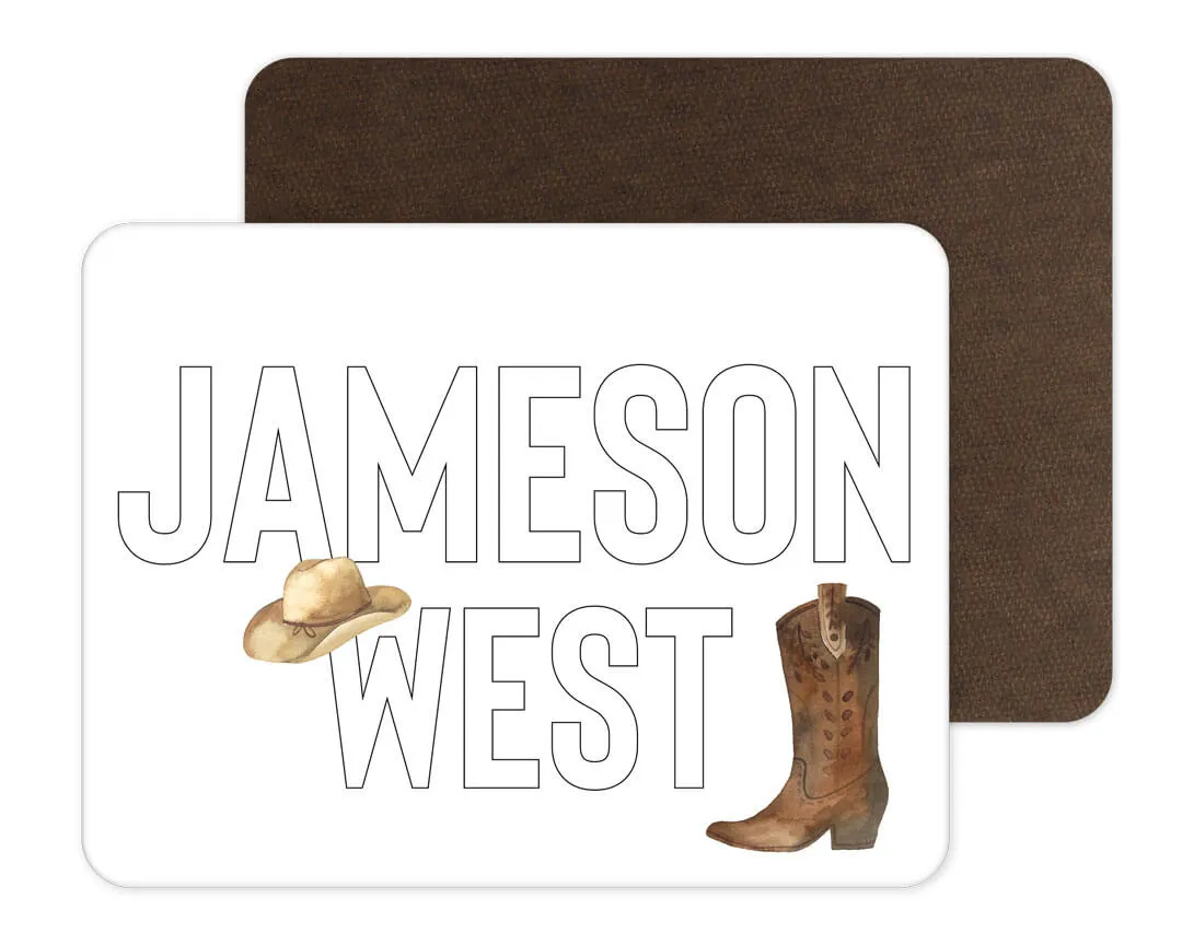 Kids Personalized Whiteboard | Wild West