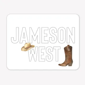 Kids Personalized Whiteboard | Wild West