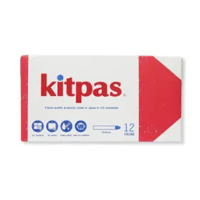 Kitpas Medium Stick Crayons 12 colours