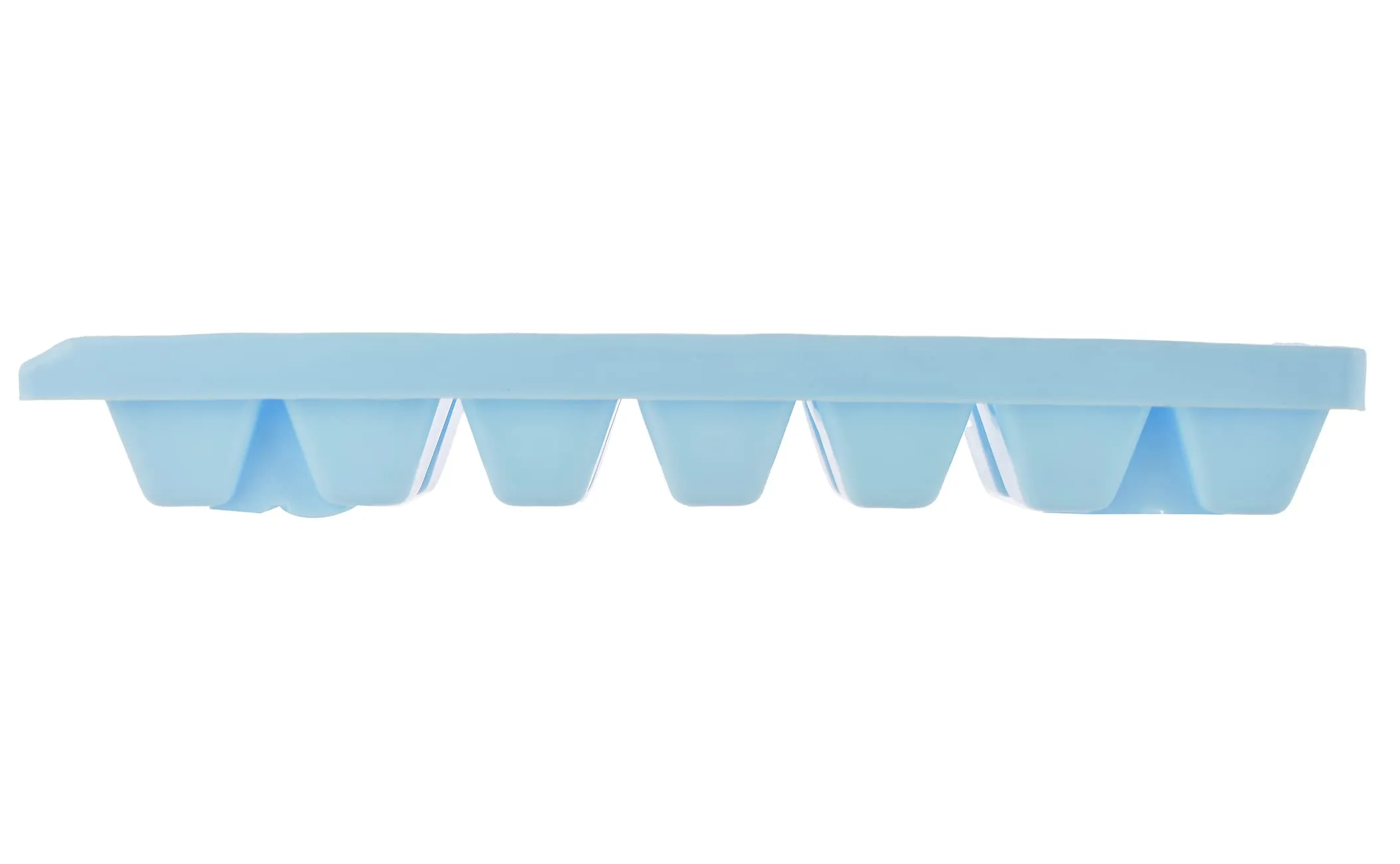 Kuber Industries Plastic Ice Cube Tray Set with 14 Section- Pack of 12 (Blue)-HS43KUBMART25773
