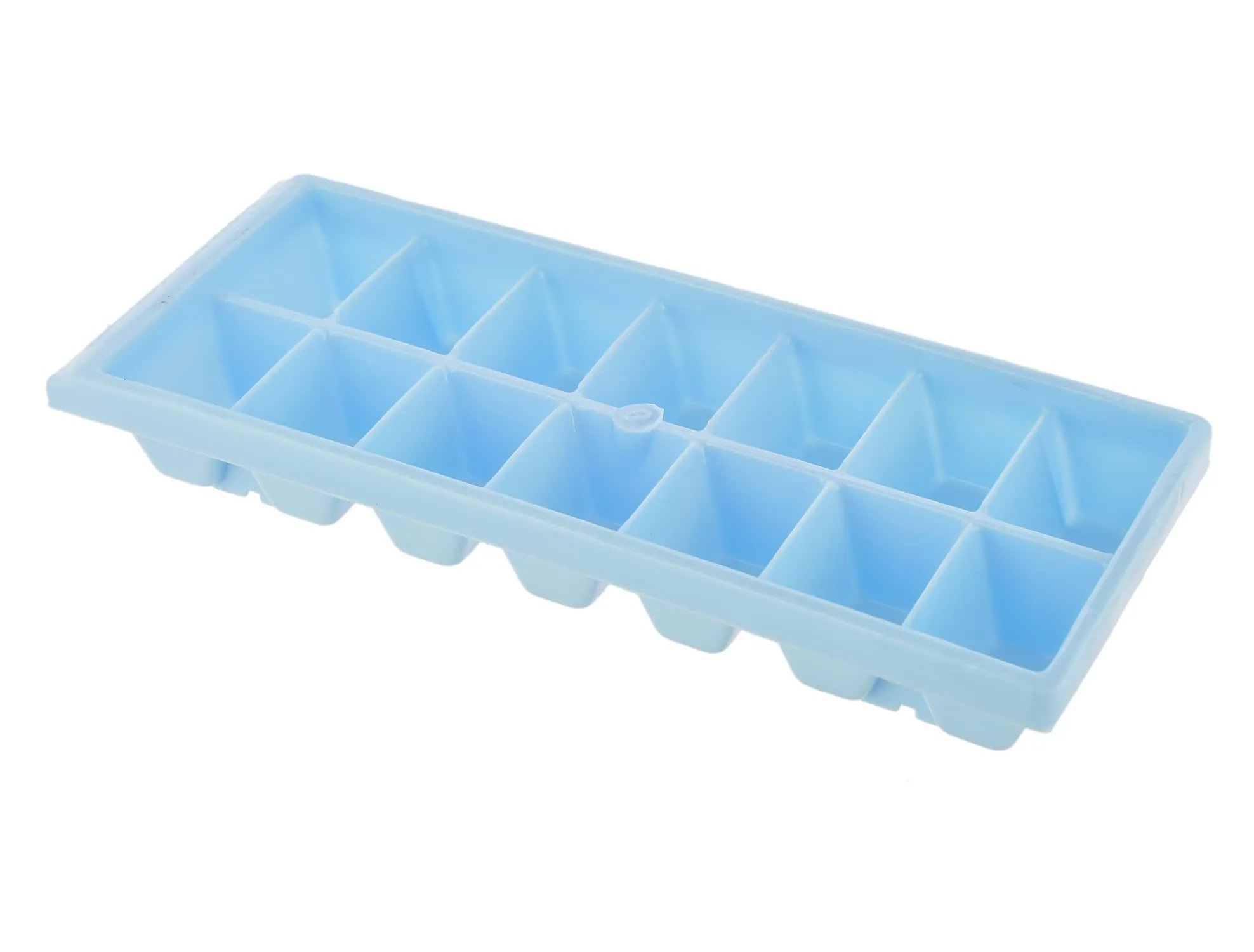 Kuber Industries Plastic Ice Cube Tray Set with 14 Section- Pack of 12 (Blue)-HS43KUBMART25773