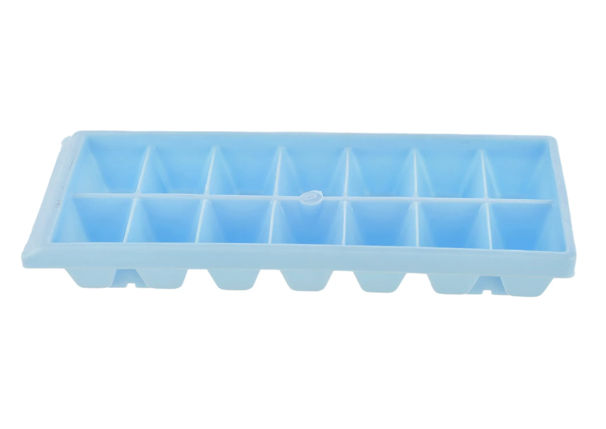 Kuber Industries Plastic Ice Cube Tray Set with 14 Section- Pack of 12 (Blue)-HS43KUBMART25773