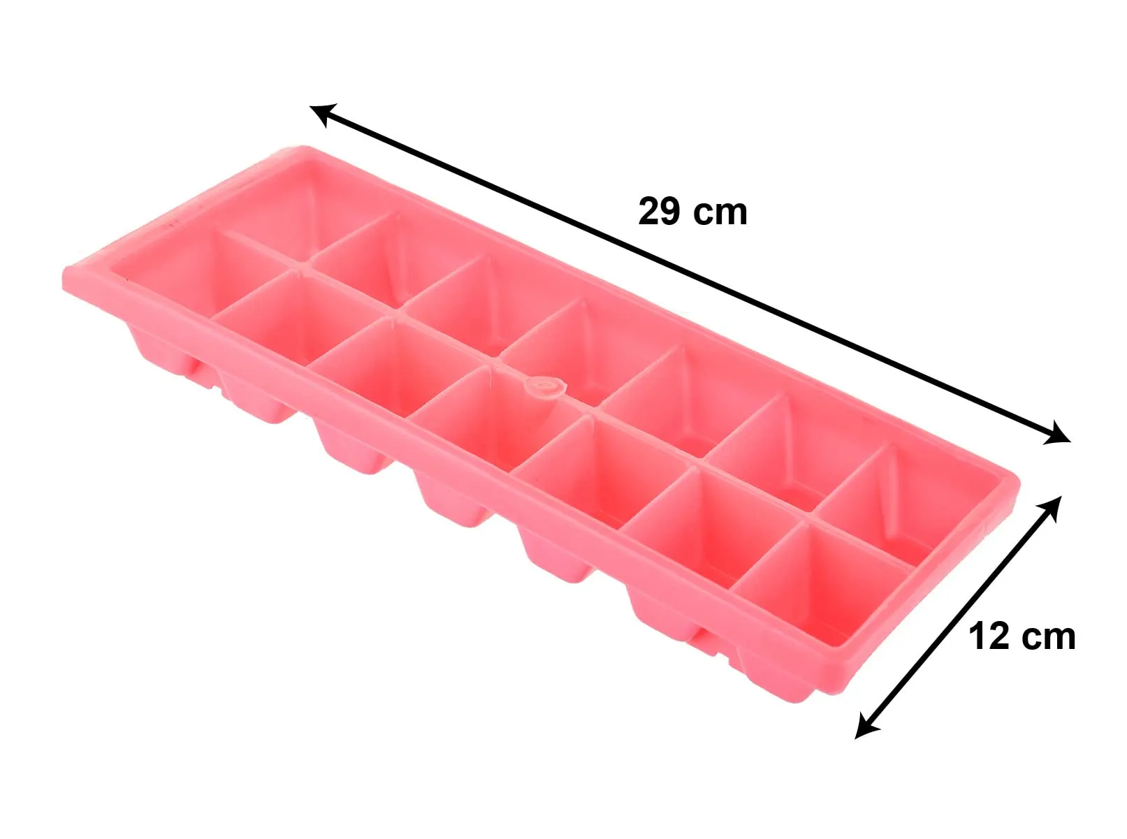 Kuber Industries Plastic Ice Cube Tray Set with 14 Section- Pack of 3 (Pink)-HS43KUBMART25775, Standard