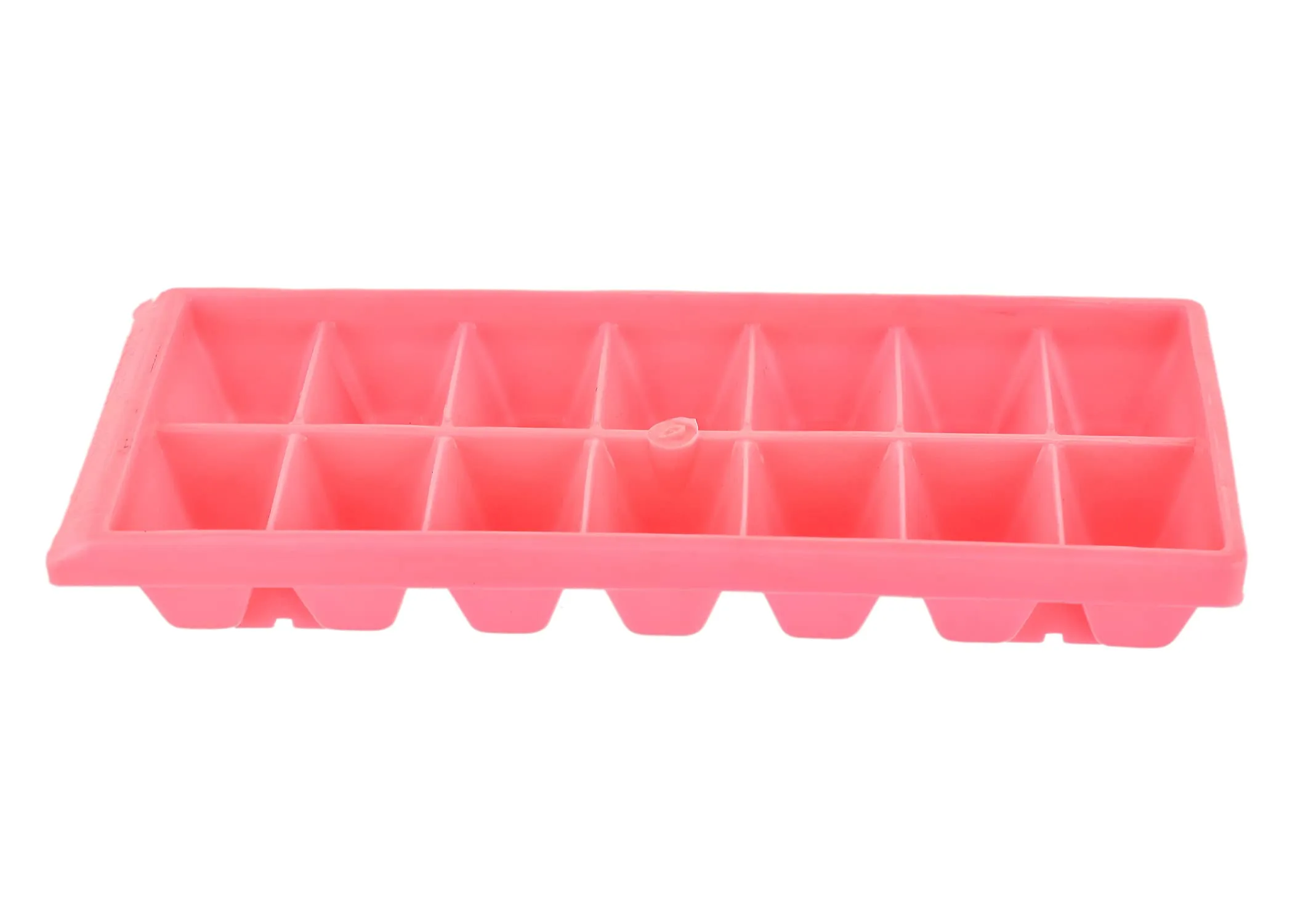 Kuber Industries Plastic Ice Cube Tray Set with 14 Section- Pack of 3 (Pink)-HS43KUBMART25775, Standard